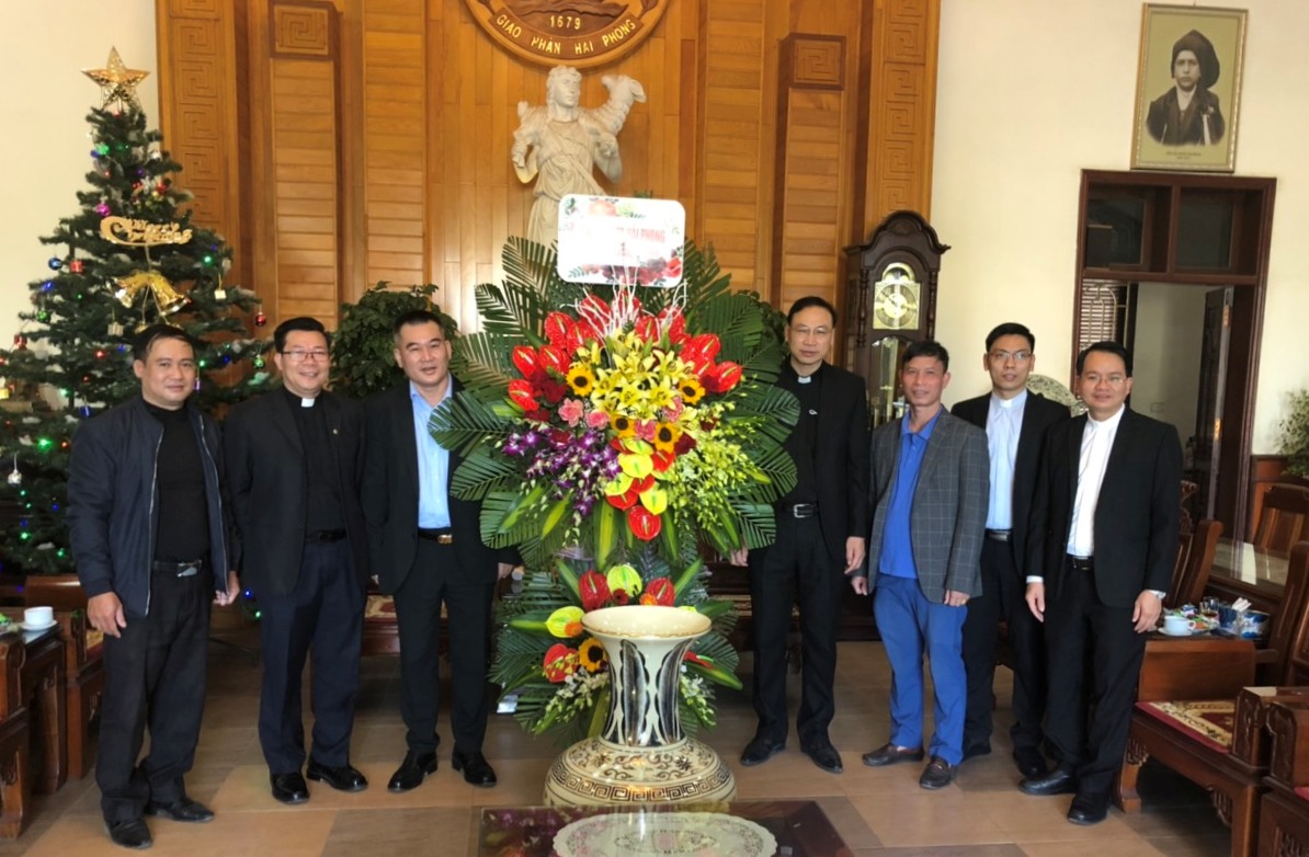 Chúc mừng lễ Noel 2021 tại Tòa Giám mục giáo phận Hải Phòng.